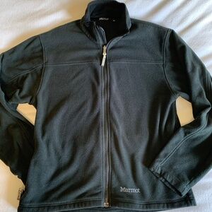 Marmot Fleece Full Zip Jacket Black Mens Size Medium